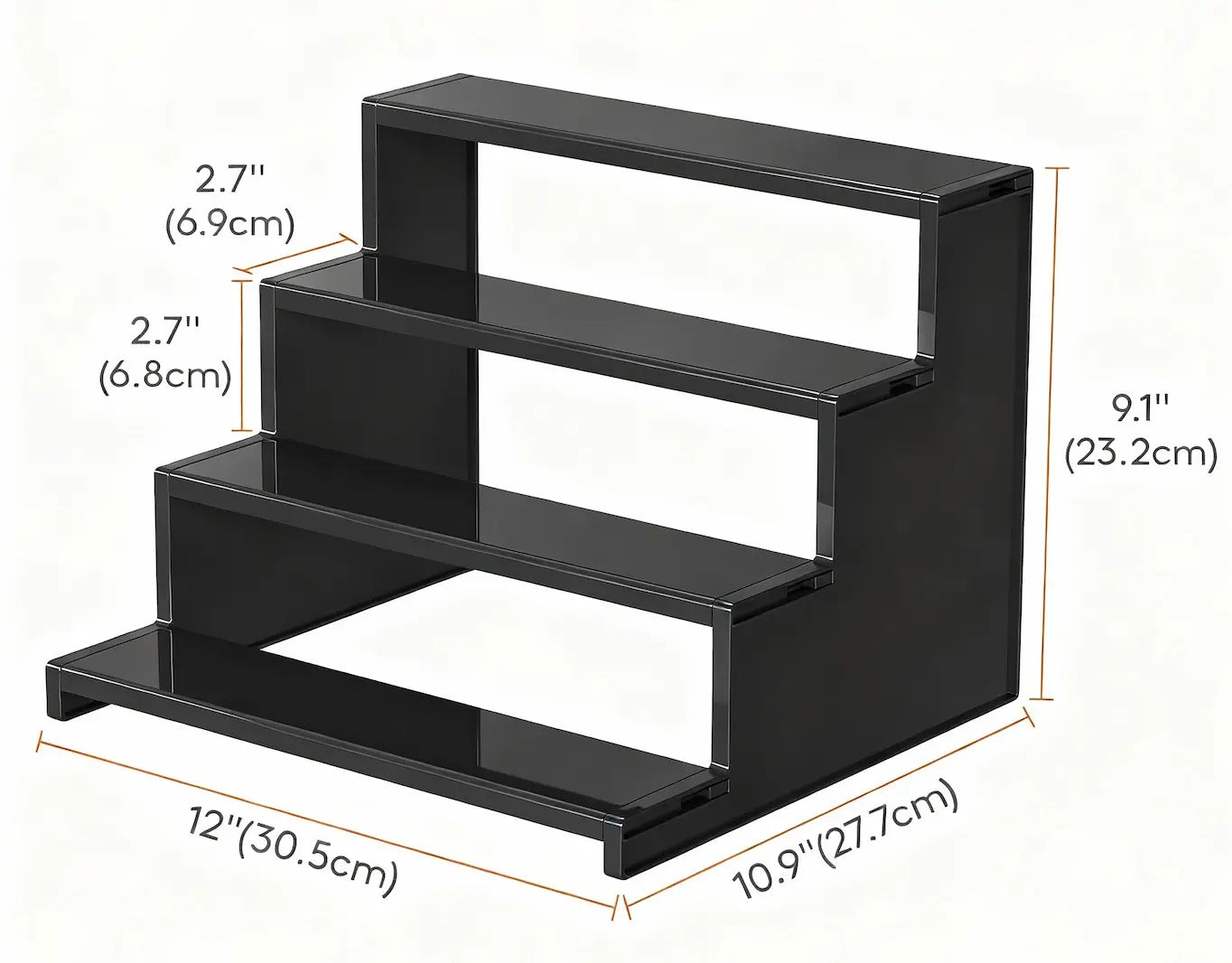 Lifewit 4 Tier Black Display Stand for Cologne,Perfume,Figures, Cupcake, Dessert, Spice, Fragrance, Countertop, Vanity, Dresser, Cabinet Use Racks Set Organizer #Summervibes