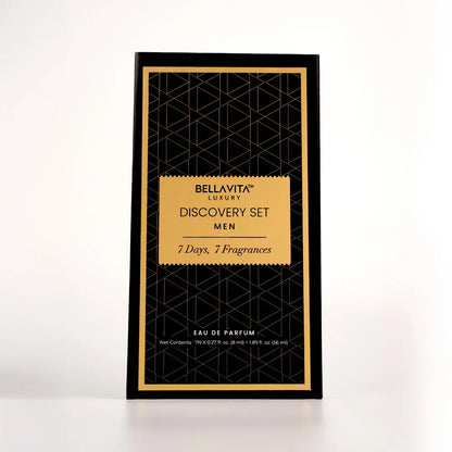 Bellavita Luxury'S Discovery Gift Set for Men | 7X8 Ml Micro Perfumes | CEO Man, GOAT Man, Klub Man, Skai, Ocean Man, White Oud, Gold Oud