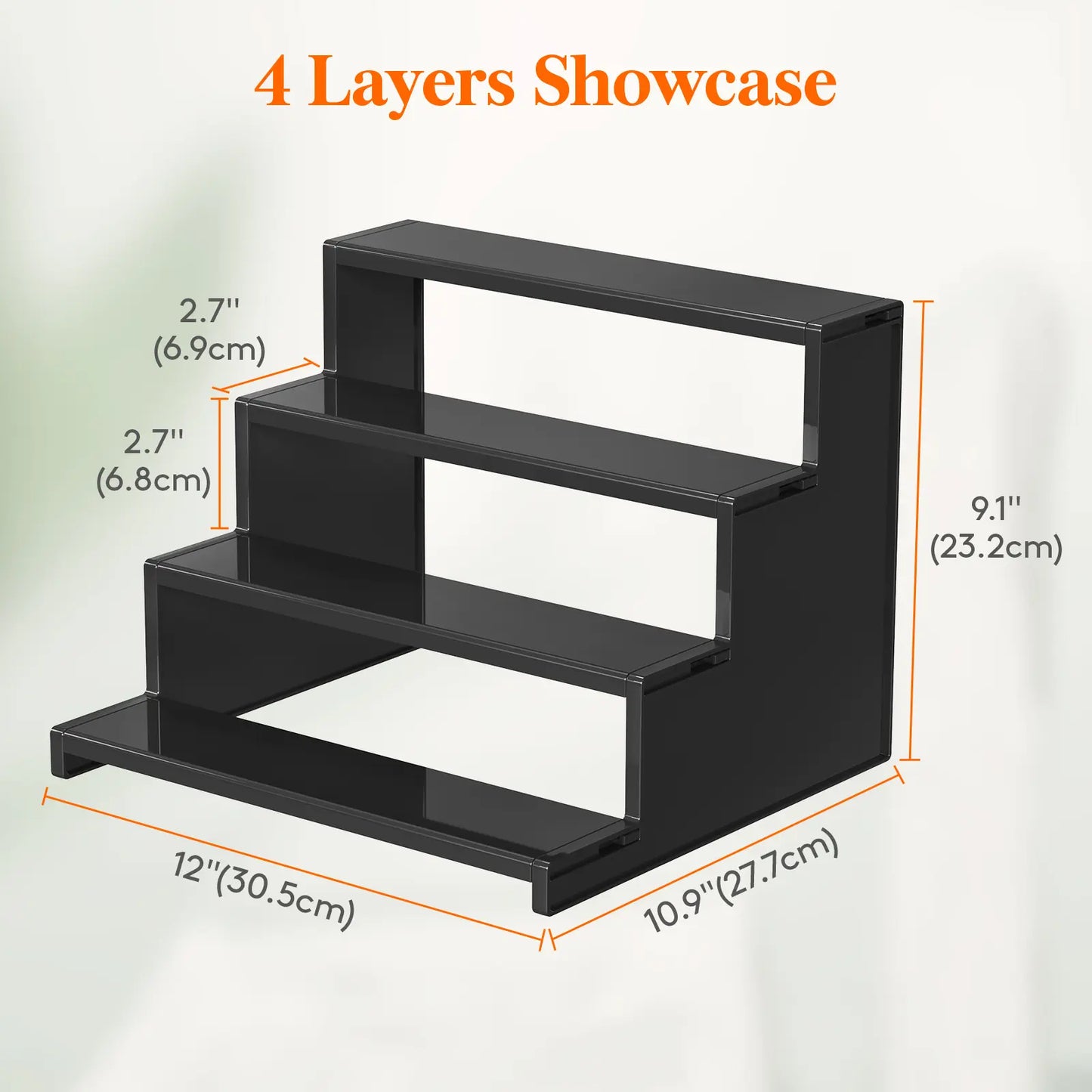 Lifewit 4 Tier Black Display Stand for Cologne,Perfume,Figures, Cupcake, Dessert, Spice, Fragrance, Countertop, Vanity, Dresser, Cabinet Use Racks Set Organizer #Summervibes