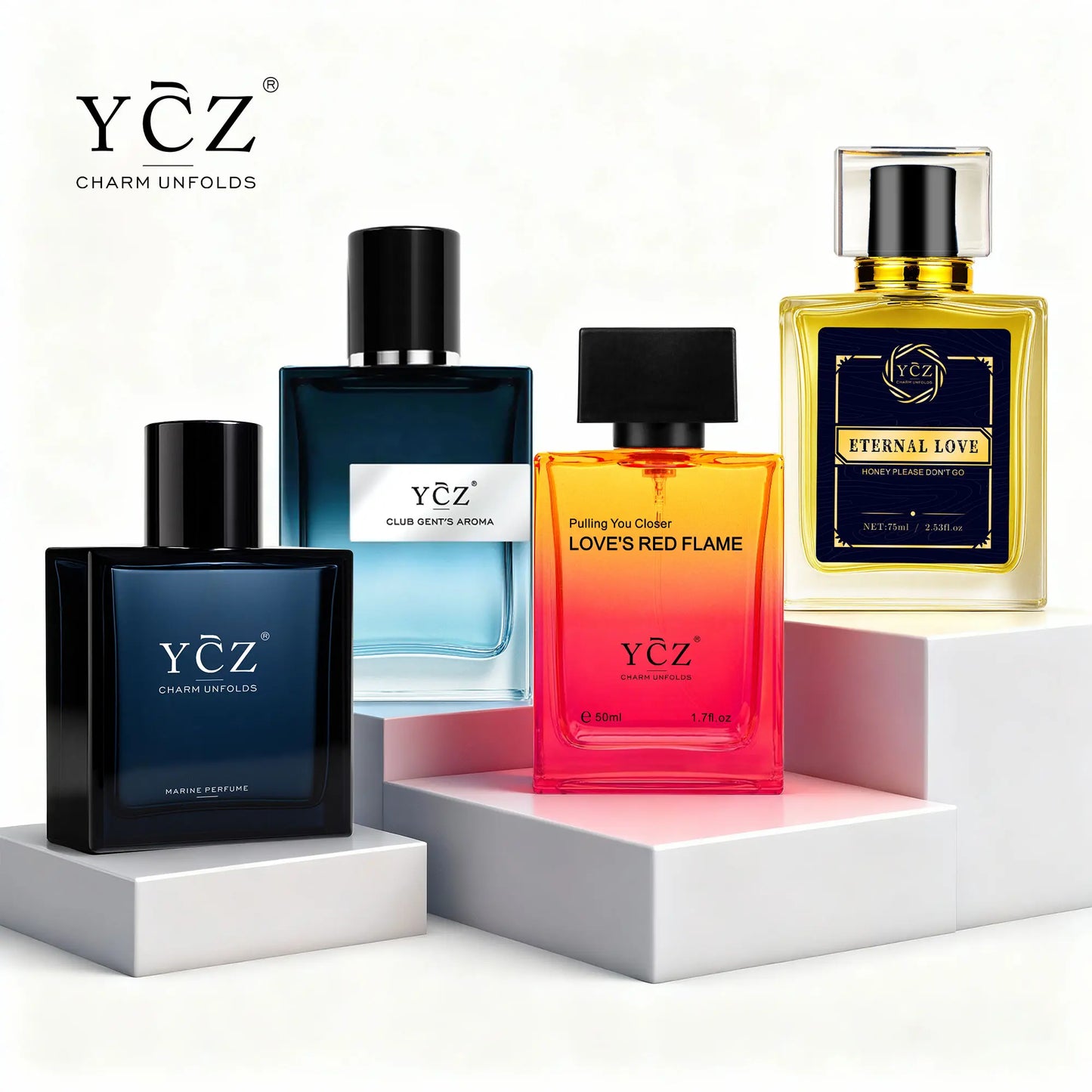 YCZ Classic Men'S Fragrance Set-Tiktok Viral Pick! 4-Scene Immersive Fragrance Collection - Marine, Club, Love & Carnival Edition - All-In-One Fragrance Kit for Every Moment#Summervibes