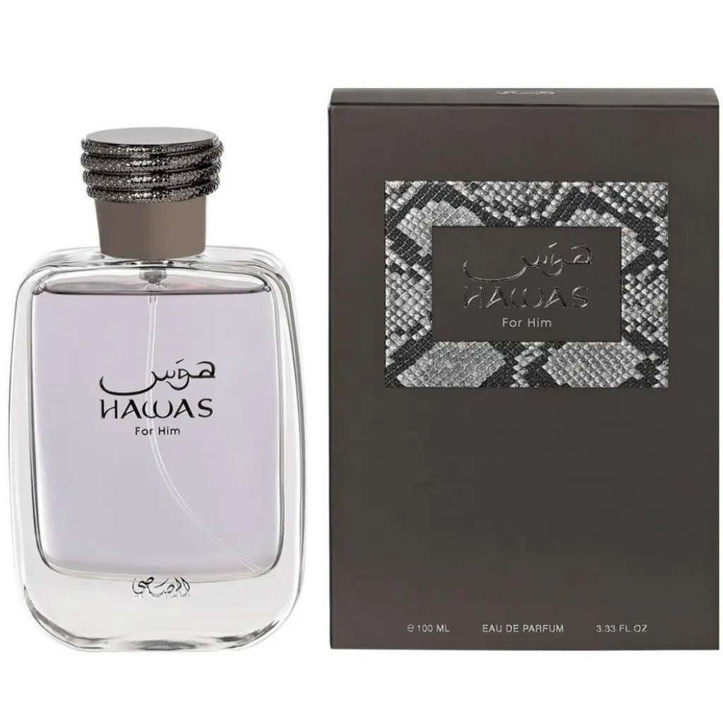 Hawas for Men Eau De Parfum 100Ml (3.4 Oz) by Rassasi – Men Perfume Fragrance, Long Lasting Aquatic Men’S Perfume