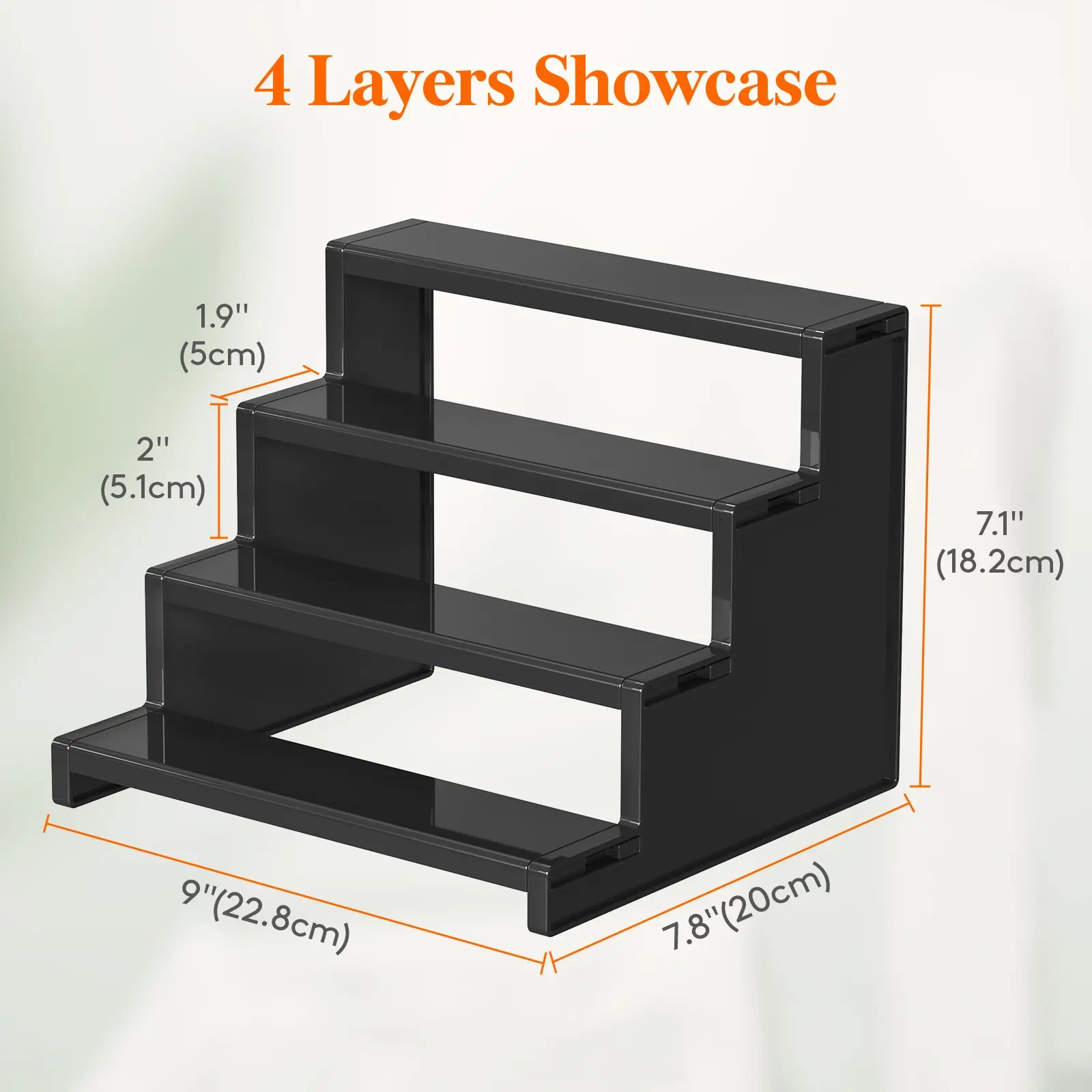 Lifewit 4 Tier Black Display Stand for Cologne,Perfume,Figures, Cupcake, Dessert, Spice, Fragrance, Countertop, Vanity, Dresser, Cabinet Use Racks Set Organizer #Summervibes