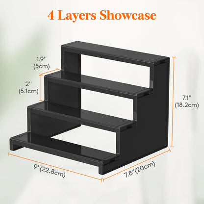 Lifewit 4 Tier Black Display Stand for Cologne,Perfume,Figures, Cupcake, Dessert, Spice, Fragrance, Countertop, Vanity, Dresser, Cabinet Use Racks Set Organizer #Summervibes