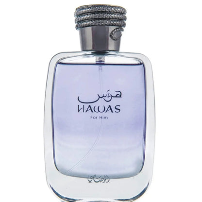 Hawas for Men Eau De Parfum 100Ml (3.4 Oz) by Rassasi – Men Perfume Fragrance, Long Lasting Aquatic Men’S Perfume
